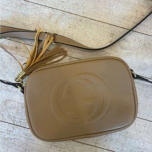 Tan Leather Crossbody Bag